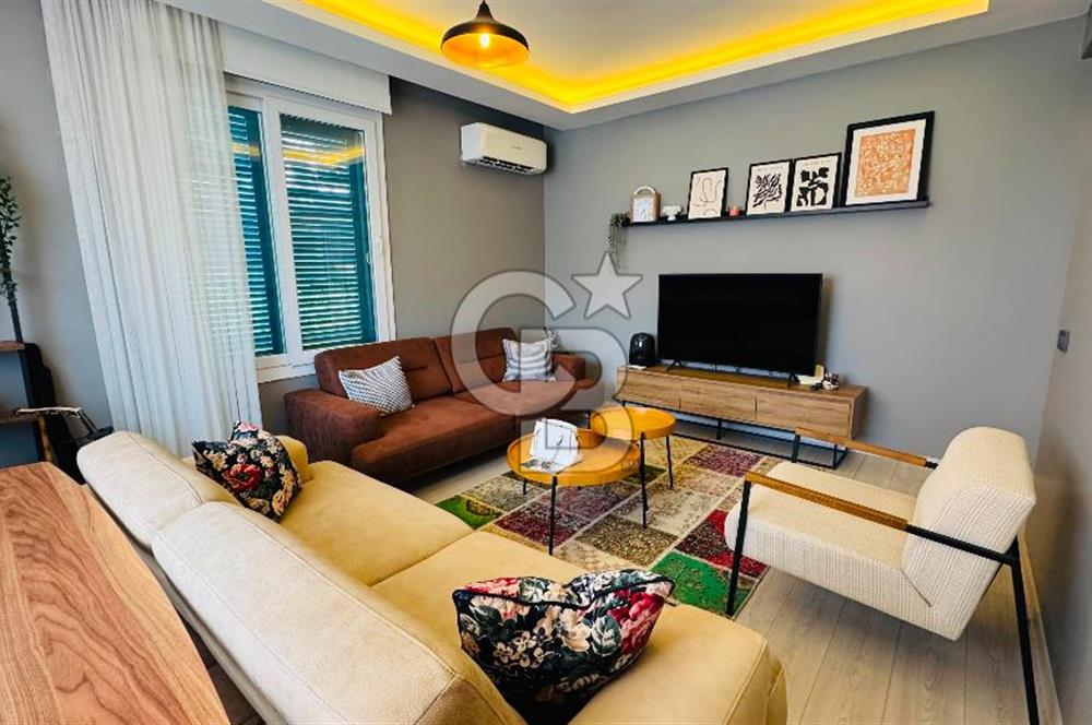 Foça Bağarası Rüzgar Evlerinde Kiralık Bahçe Katı 2+1 Daire
