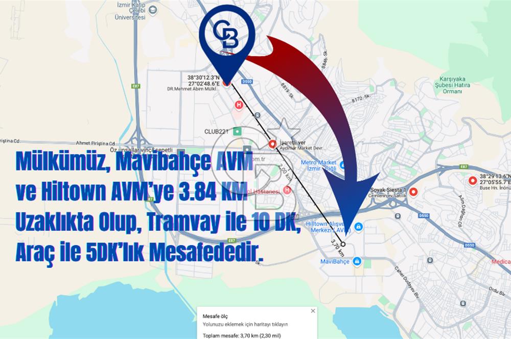 Çiğli Devlet Hastanesi Tramvay İZBAN Yakını Kiralık Eşyalı 1+1