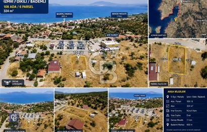 Dikili Bademli'de %15 imarlı Satılık ARSA