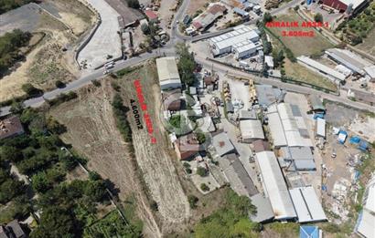 GEBZE TAVŞANLI'DA ANA CADDE ÜZERİ KİRALIK 3.600m2 ARSA