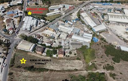 GEBZE TAVŞANLI'DA ANA CADDE ÜZERİ KİRALIK 3.600m2 ARSA