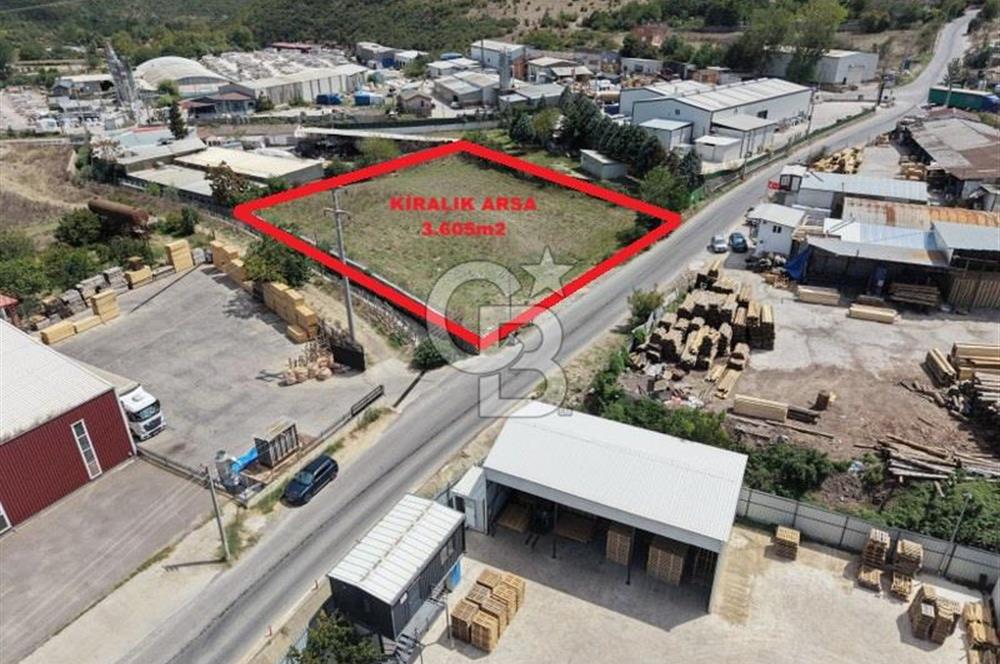 GEBZE TAVŞANLI'DA ANA CADDE ÜZERİ KİRALIK 3.600m2 ARSA
