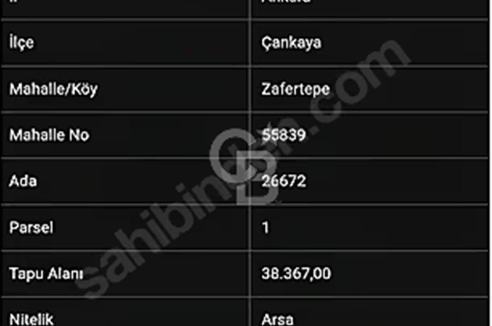 ÇANKAYA 'DA 9 m2 KOP HİSSESİ