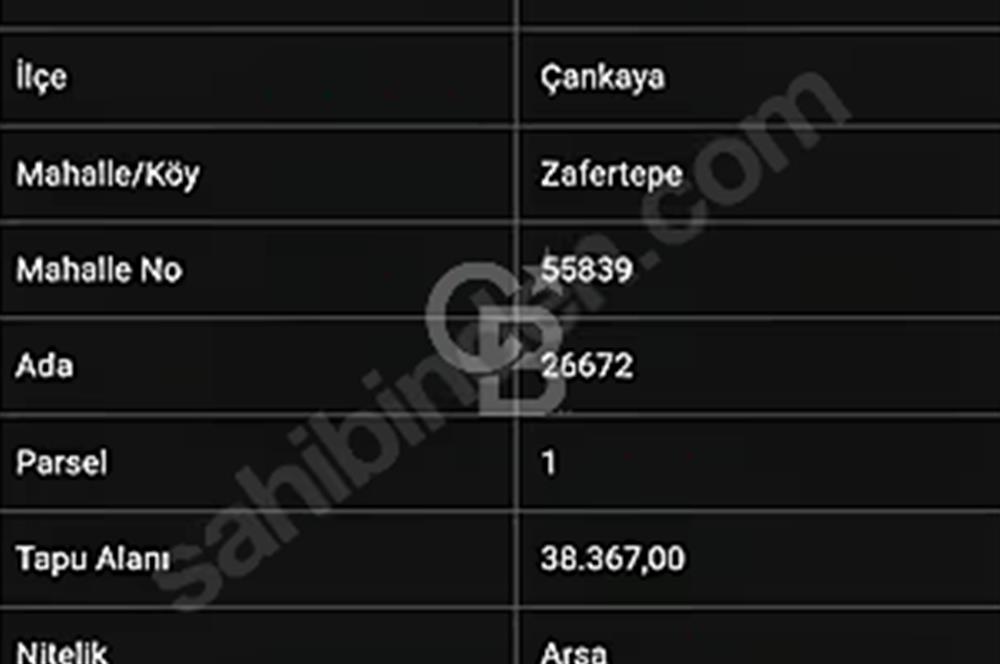 ÇANKAYA 'DA 9 m2 KOP HİSSESİ