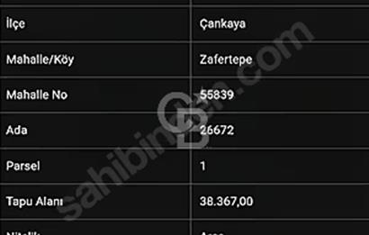 ÇANKAYA 'DA 9 m2 KOP HİSSESİ