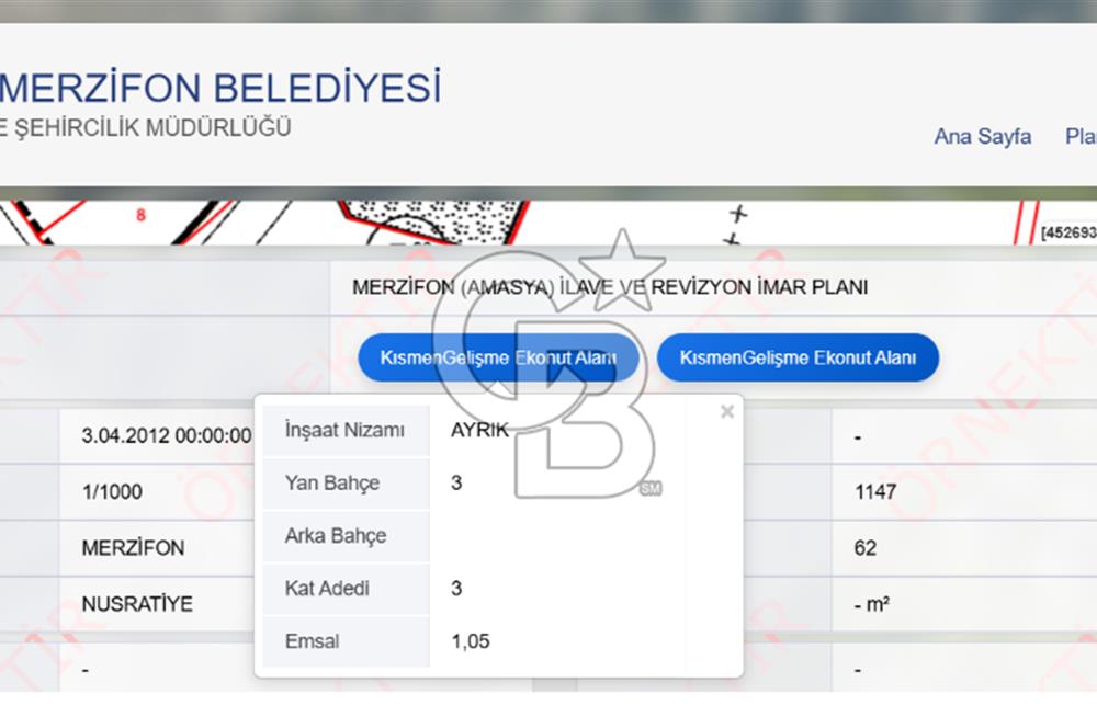 AMASYA MERZİFON 385 M² TEK TAPU KÖK TAPU KONUT İMARLI ARSA!