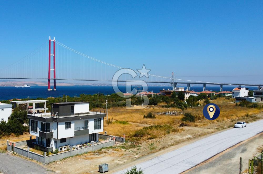 Çanakkale Lapseki 1915 Boğaz Köprüsü Manzaralı 280m² Köşe Arsa