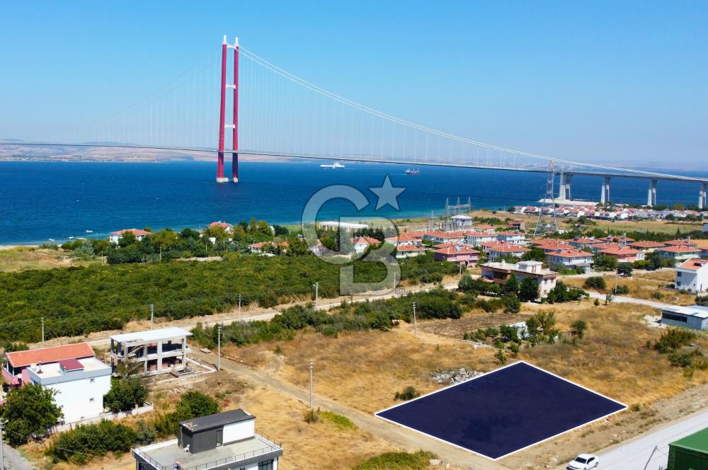 Çanakkale Lapseki 1915 Boğaz Köprüsü Manzaralı 280m² Köşe Arsa