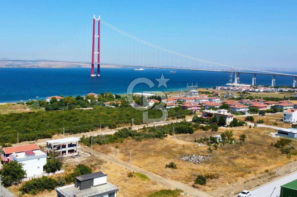Çanakkale Lapseki 1915 Boğaz Köprüsü Manzaralı 280m² Köşe Arsa