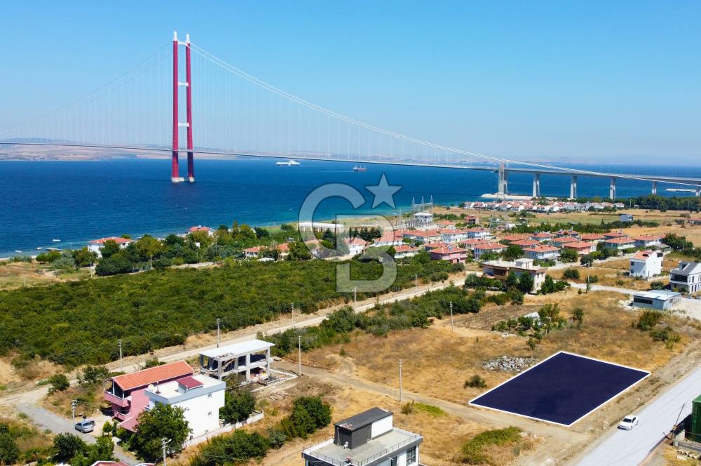 Çanakkale Lapseki 1915 Boğaz Köprüsü Manzaralı 280m² Köşe Arsa