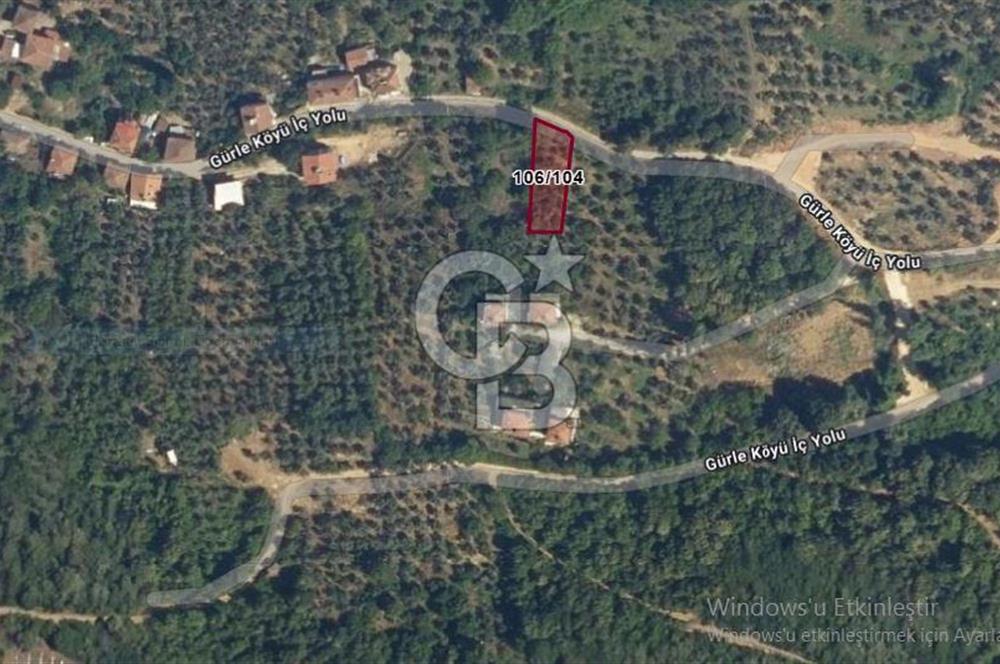 ORHANGAZİ'NİN TARİHİ GÜRLE KÖYÜNDE GÖL MANZARALI VİLLA ARSASI.!