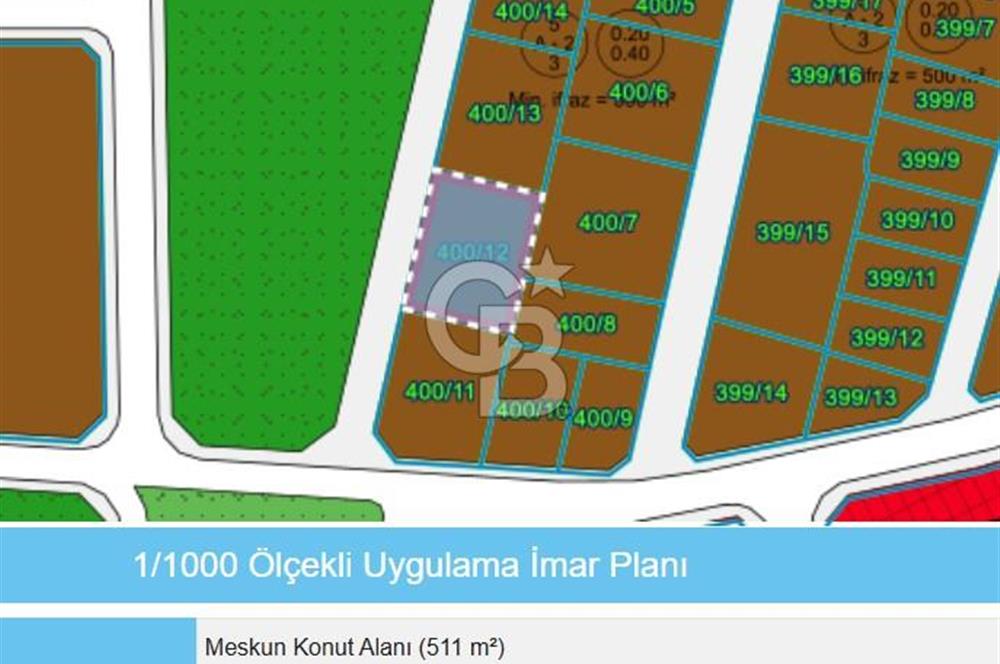 KARTEPE SARIMEŞE'DE ÖNÜ AÇIK VİLLA İMARLI SATILIK ARSA