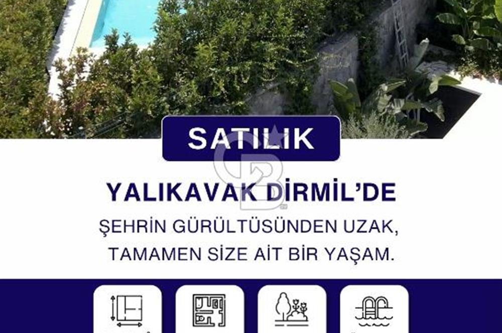 YALIKAVAK DİRMİL' de TEK KATLI MÜSTAKİL HAVUZLU 3+1 VİLLA