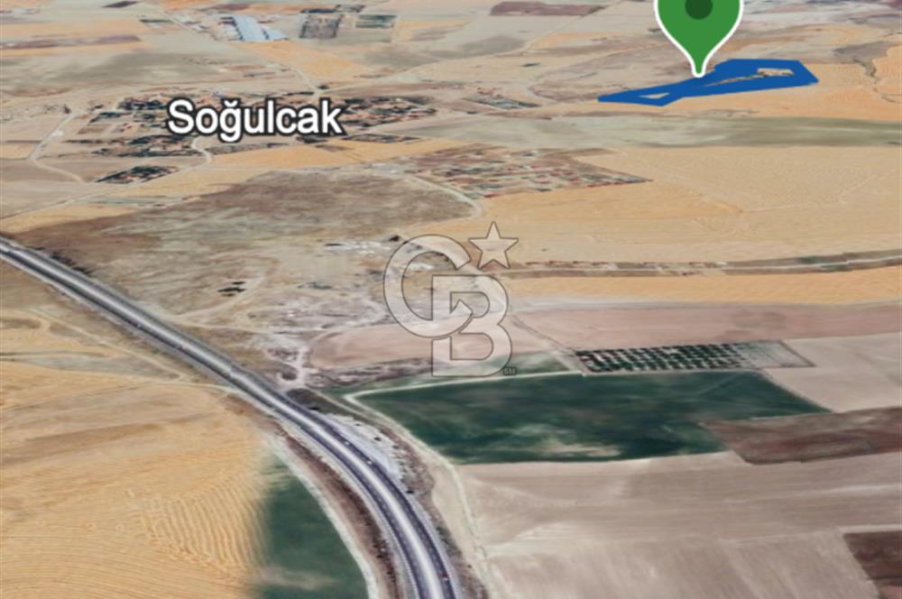 GÖLBAŞI SOĞULCAK'TA TEL ÖRGÜSÜ ÇEVRİLİ KÖYE YAKIN TARLA