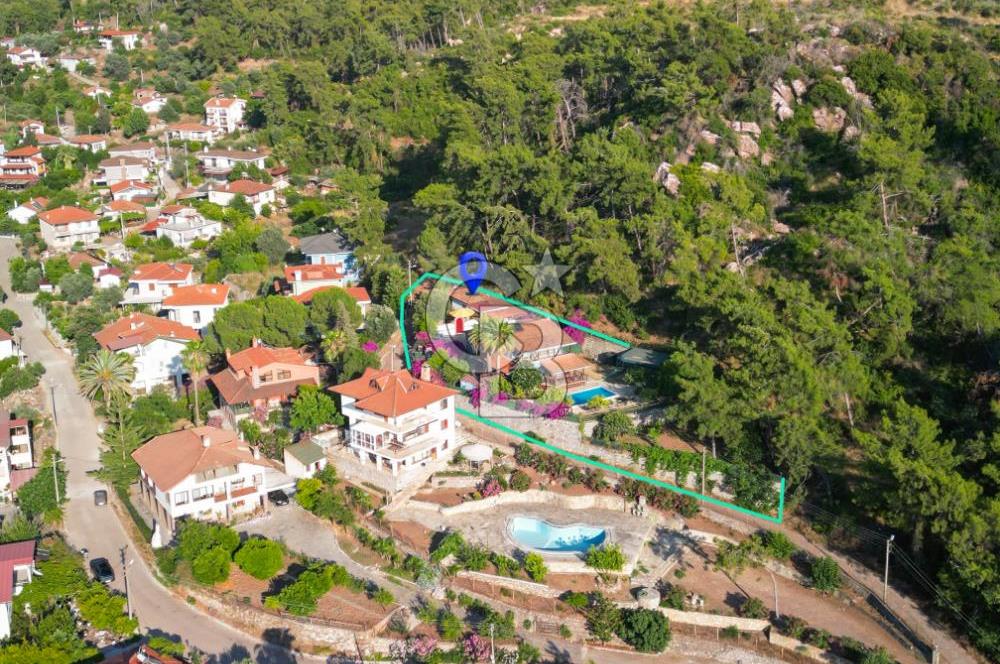 MARMARİS HİSARÖNÜ DENİZE800M 1300M2 EŞSİZ ARSADA MÜSTAKİL VİLLA