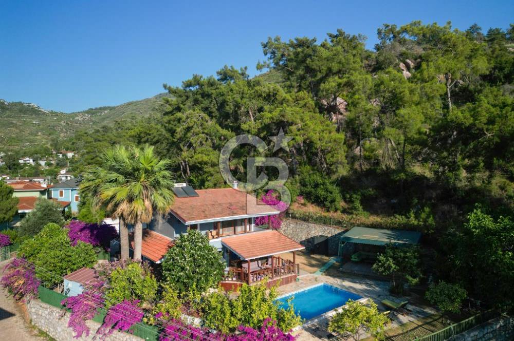 MARMARİS HİSARÖNÜ DENİZE800M 1300M2 EŞSİZ ARSADA MÜSTAKİL VİLLA