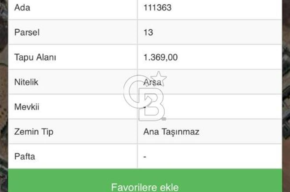 İNCEK MH TURGUT ÖZAL BLV SATILIK 1.369 M2 VİLLA ARSASI… FIRSAT