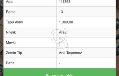 İNCEK MH TURGUT ÖZAL BLV SATILIK 1.369 M2 VİLLA ARSASI… FIRSAT