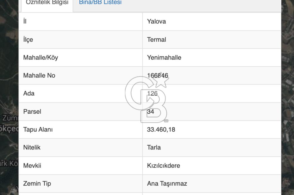 TERMAL YOLU GÖKÇE BARAJI YANINDA 33.460 M2 %40 İMARLI ÖZEL ARAZİ