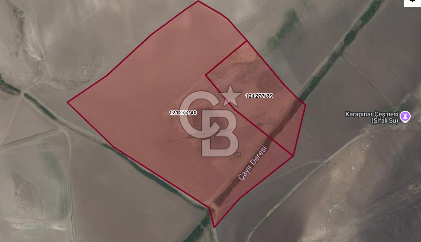 GÖLBAŞI DİKİLİTAŞ RUNKUŞ İÇİNDEN DERE GEÇEN SATILIK 105 DÖNÜM ARSA