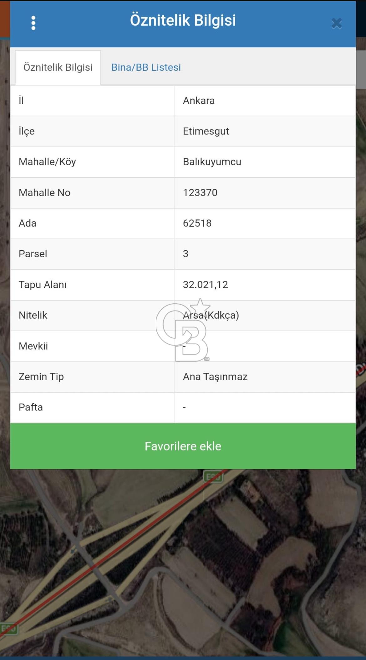 BALIKUYUMCU MAHALLESİNDE BULUNAN ESKİŞEHİR YOLUNA SINIR KÖK TAPU FIRSAT ARSA