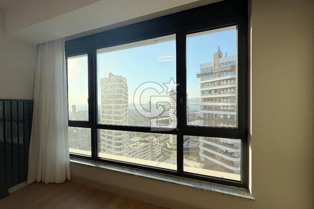 ALSANCAK EVORA’DA 19. KATTA DENİZ MANZARALI KİRALIK 1+1