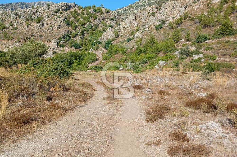 MARMARİS ORHANİYE KIZKUMUNDA PANORAMİK DENİZ MANZARALI ARSA