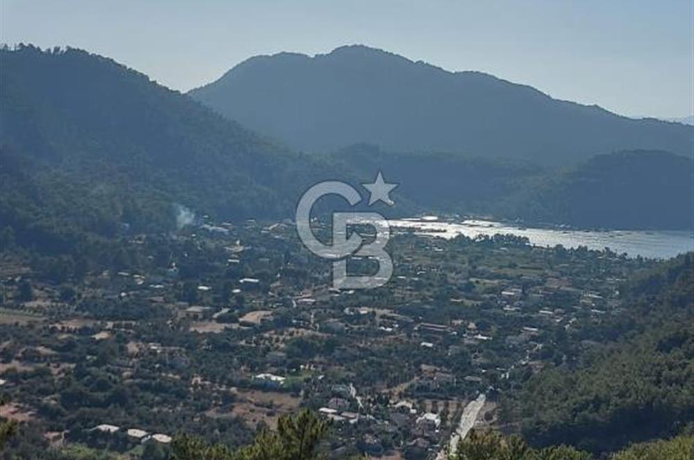 MARMARİS ORHANİYE KIZKUMUNDA PANORAMİK DENİZ MANZARALI ARSA