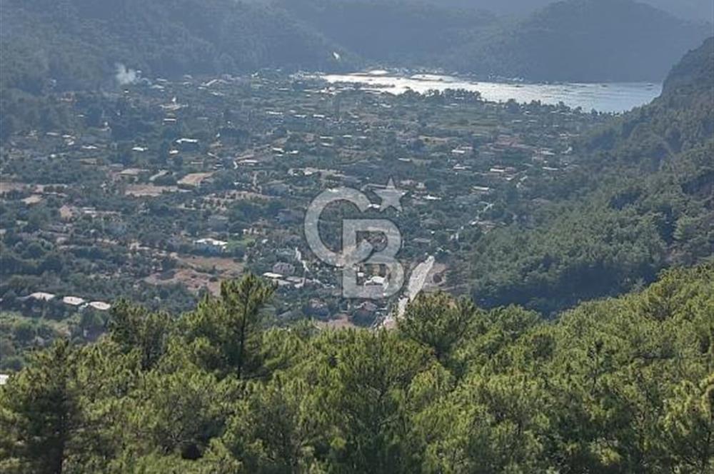 MARMARİS ORHANİYE KIZKUMUNDA PANORAMİK DENİZ MANZARALI ARSA