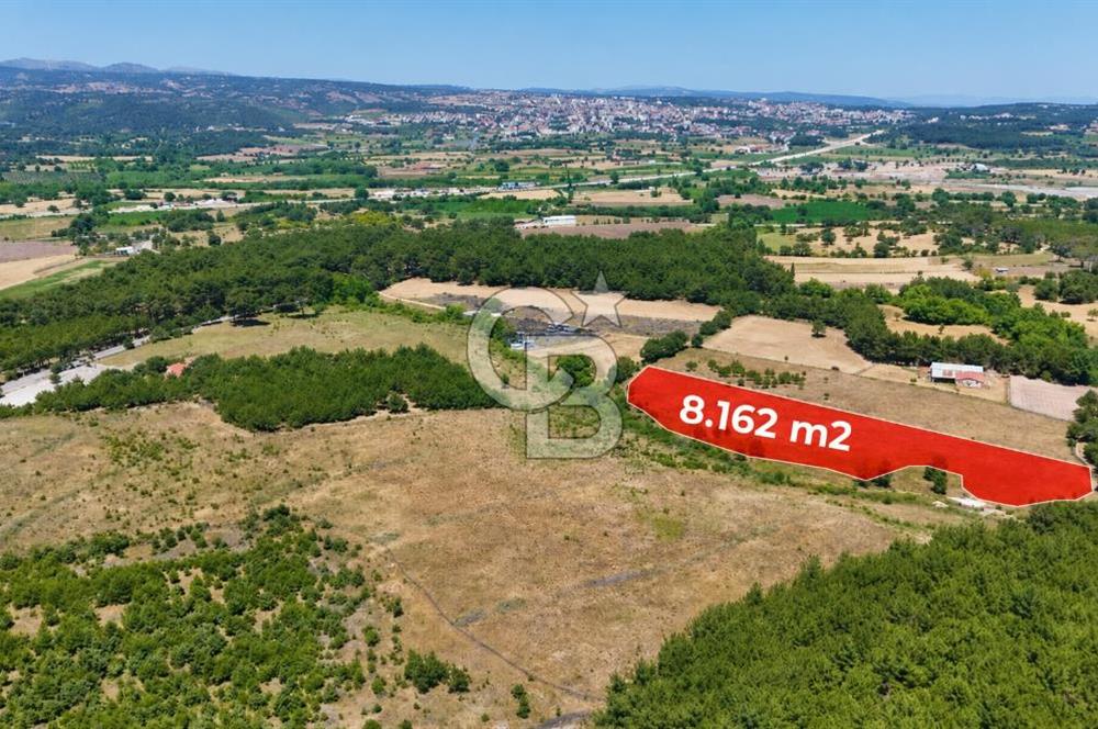 ÇANAKKALE AYVACIK SAZLI KÖYÜNDE 8.162 M² İMARLI SATILIK ARSA