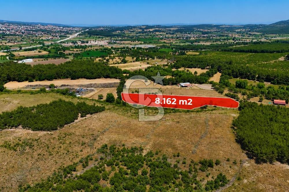 ÇANAKKALE AYVACIK SAZLI KÖYÜNDE 8.162 M² İMARLI SATILIK ARSA