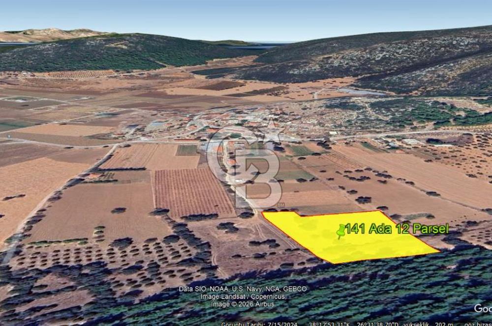 Urla Nohutalan Satılık Doğa İçinde Yatırımlık Tarla