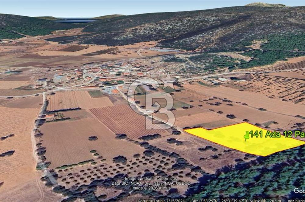 Urla Nohutalan Satılık Doğa İçinde Yatırımlık Tarla