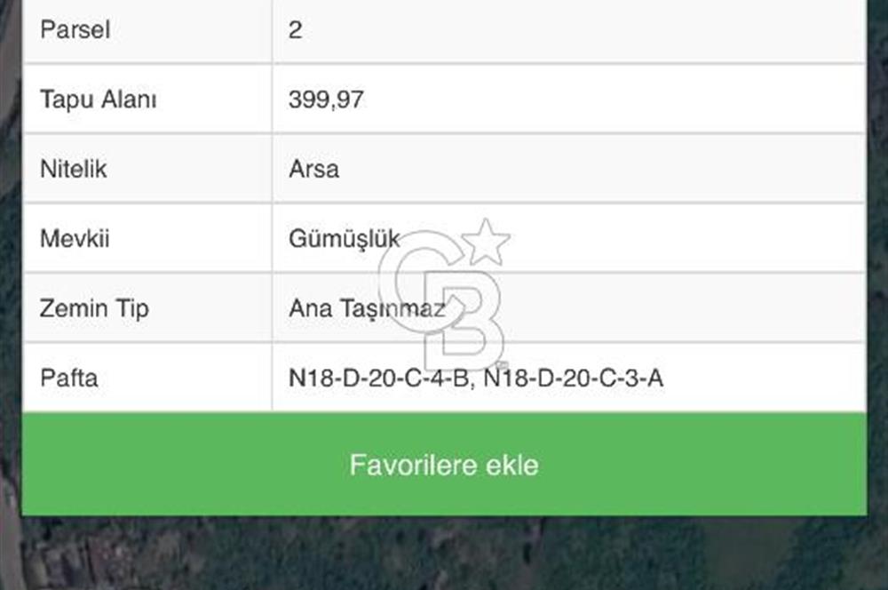 Bodrum Gümüşlük Deniz Manzaralı Arsa