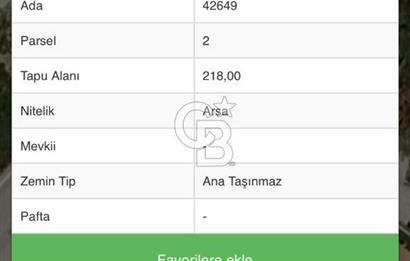 YAŞAMKENT’TE 2 KAT VİLLA İMARLI 218 m² ARSA 