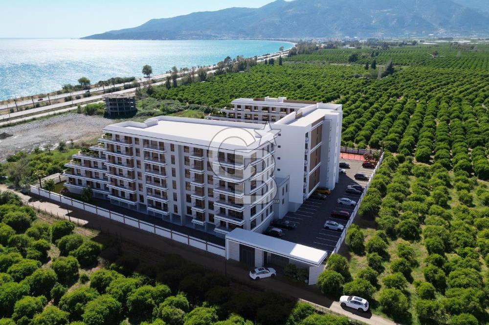 Finike'de Deniz/Havuz Manzaralı 1+1 Lüks Teraslı Daire
