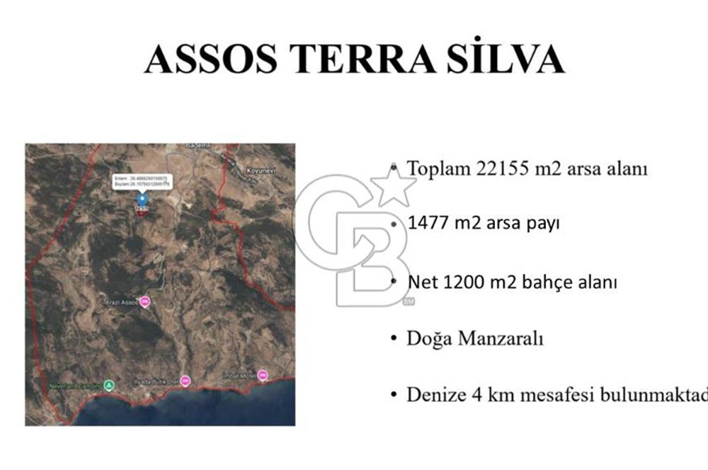 ASSOS BADEMLİ KÖYÜNDE SATILIK VİLLA