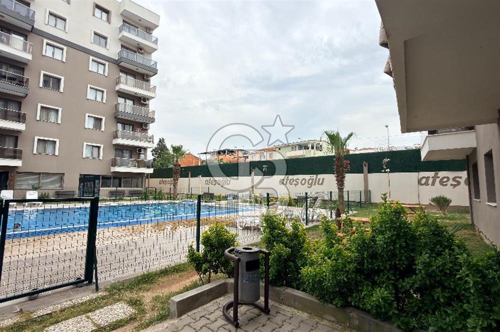 Çiğli Ateşoğlu’nda Eşyalı, Havuzlu Sitede Kiralık 1+1