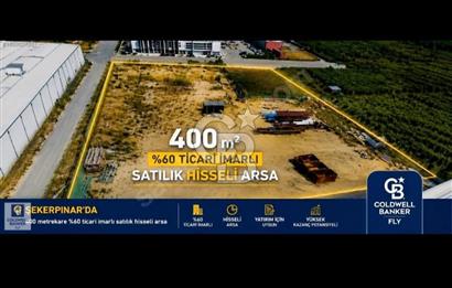 cb flydan şekerpınarda satılık %60 ticari imarlı hisseli arsa