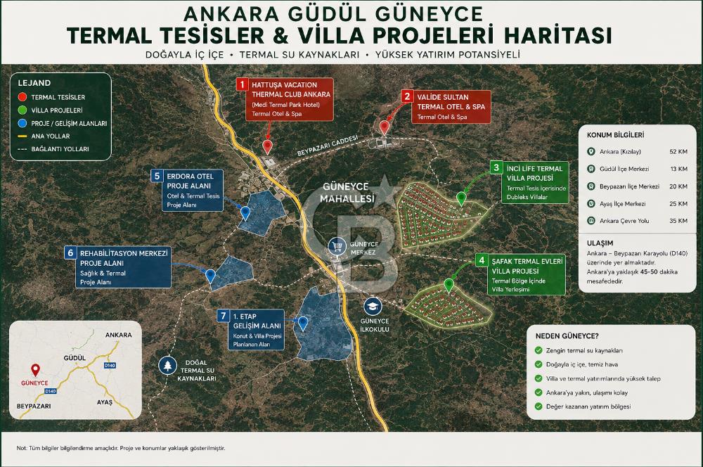 ANKARA GÜDÜL GÜNEYCE’DE | 500 m² İMARLI ARSA