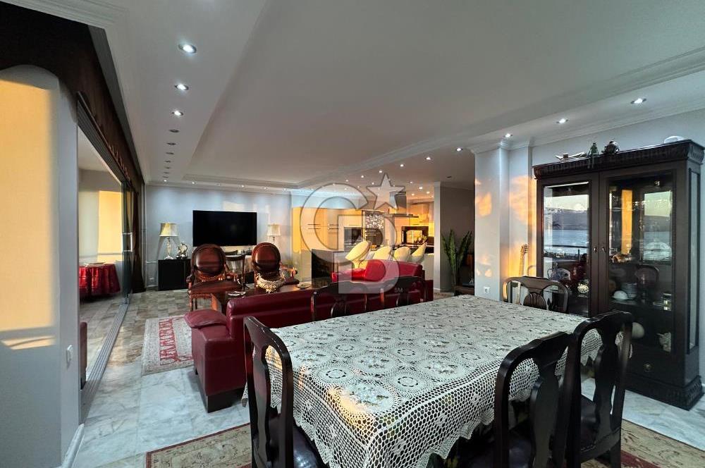 1.KORDON'DA SATILIK KESİNTİSİZ DENİZ MANZARALI 3+1 DAİRE
