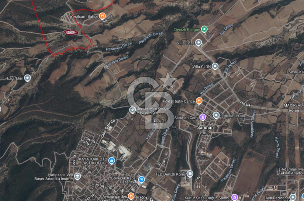Denizli Merkezefendi Yeşilyayla Anayola Cephe Satılık Arazi