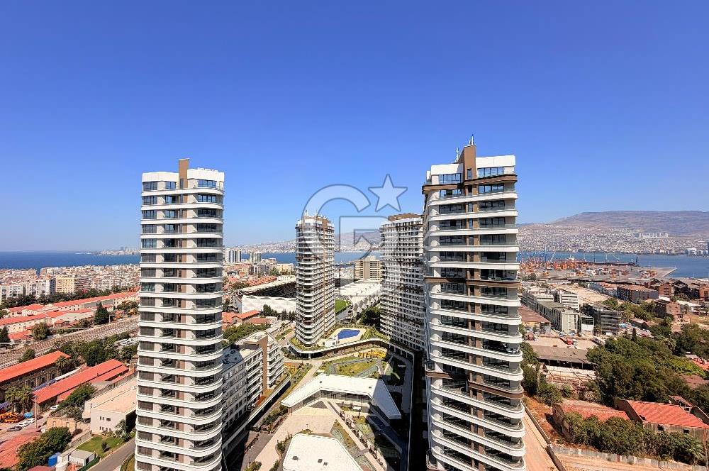 Alsancak Evora'da Full Deniz Manzaralı 1+1 Eşyalı kiralık Daire