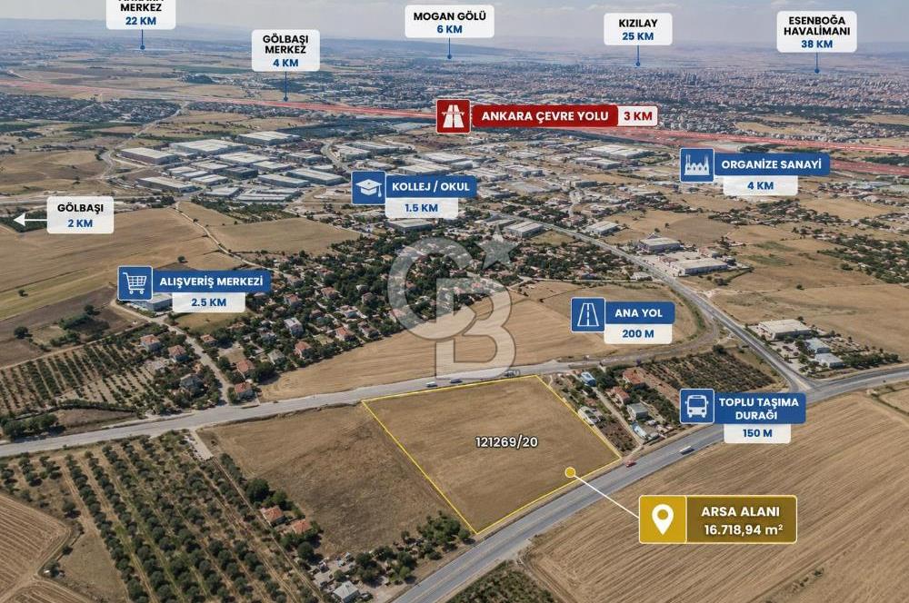 GÖLBAŞI RUNKUŞ'TA 3300 M2 YATIRIMLIK HİSSE