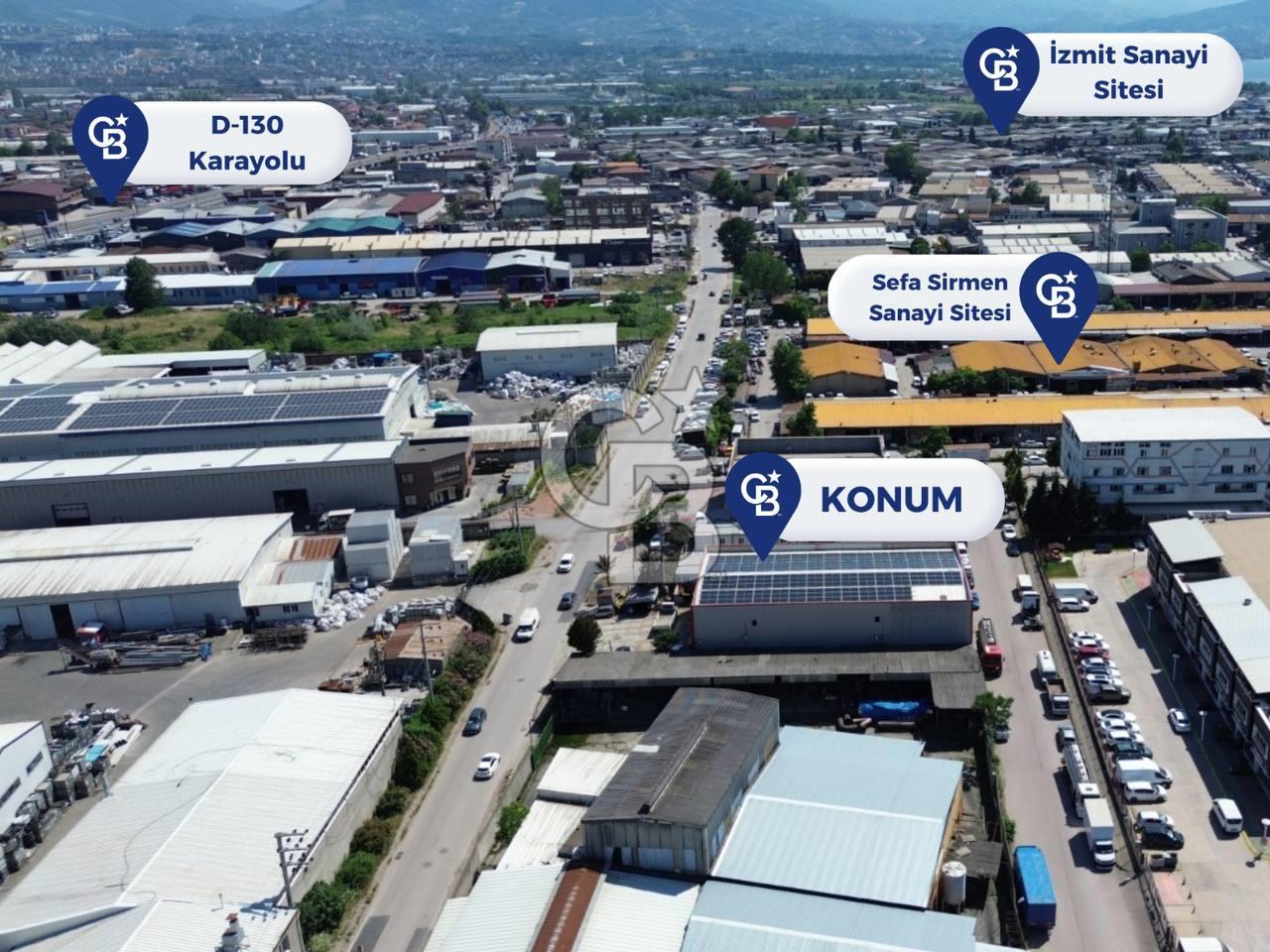 CB Envoy'dan İzmit Çarşı Avm Arkasında 1.207 m2 Kiralık İş yeri