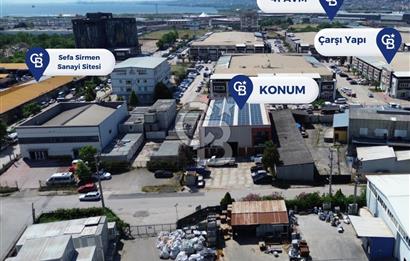 CB Envoy'dan Çarşı Yapı Arkası 1.250 m2 Devren Kiralık Fabrika