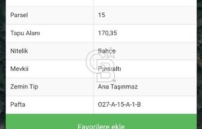Antalya Akseki Güneykaya'da Satılık Bahçe