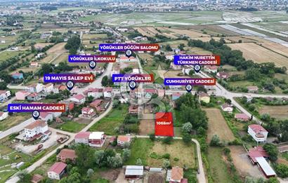 YÖRÜKLER'DE SAHİLE YAKIN 1.068 m² VİLLA İMARLI ARSA