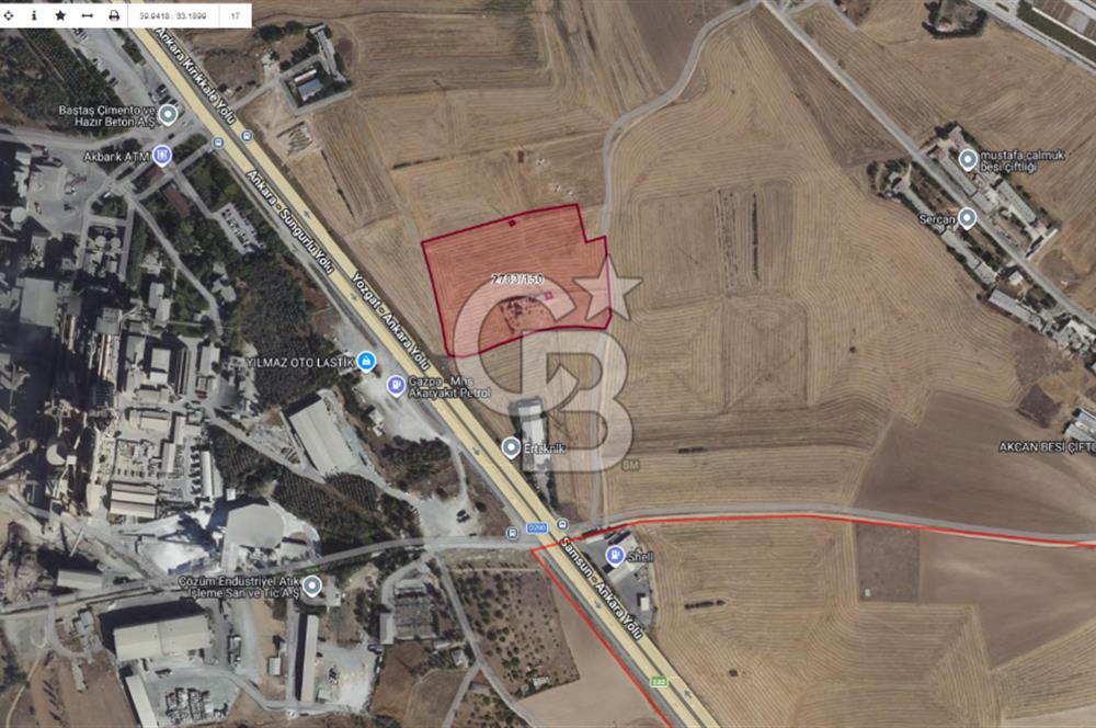 Elmadağ’da Ana Yola Yakın 6.454 m² Yatırımlık Arazi