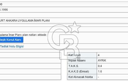 AKYURT YILDIRIM MAHALESİNDE CADDE ÜZERİ İMARLI ARSA